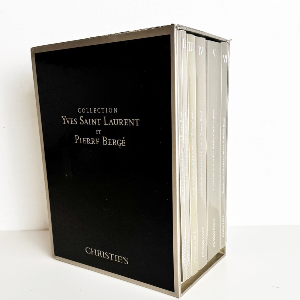 Christies Six Volume Auction Catalog, Yves Saint Laurent and Pierre Berge, 2009
